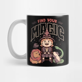 Find Your Magic - Cute Witch Geek Gift Mug